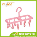 plastic hanger with clips, hangers for socks, plastic clothes peg hanger